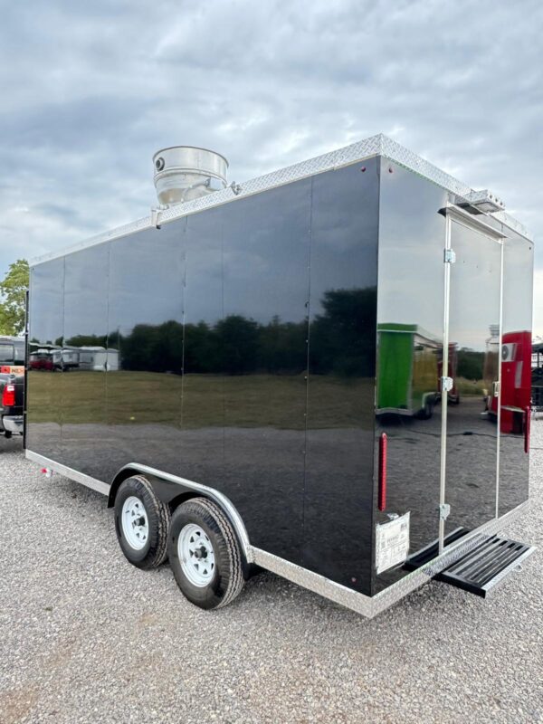 Food Trailer Black 8'x16’