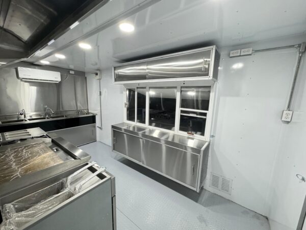 Food Trailer Black 8'x16’