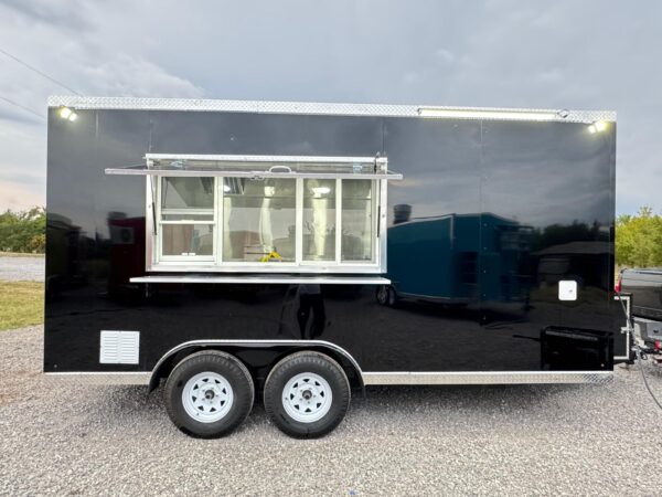 Food Trailer Black 8'x16’