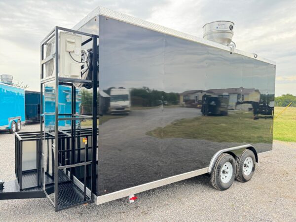 Food Trailer Black 8'x16’