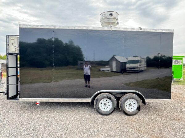 Food Trailer Black 8'x16’