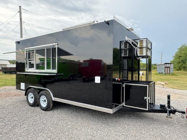 Food Trailer Black 8'x16’