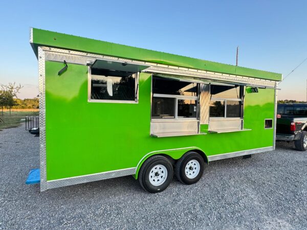 Green Food Trailer 8x20