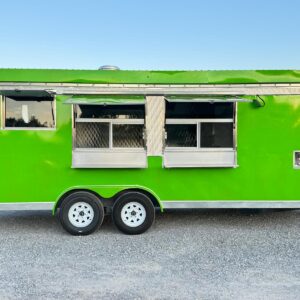 Green Food Trailer 8x20