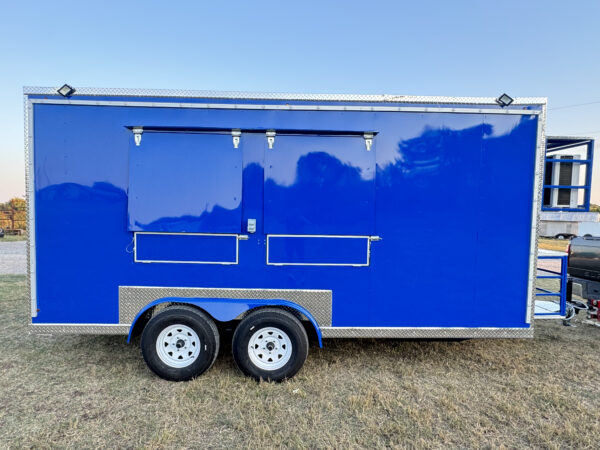 Blue Food Trailer 8x16