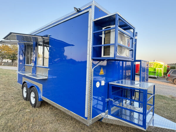 Blue Food Trailer 8x16