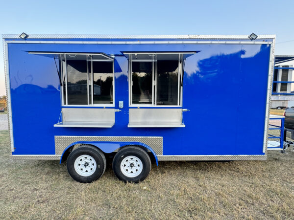 Blue Food Trailer 8x16