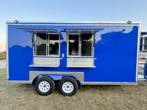 Blue Food Trailer 8x16