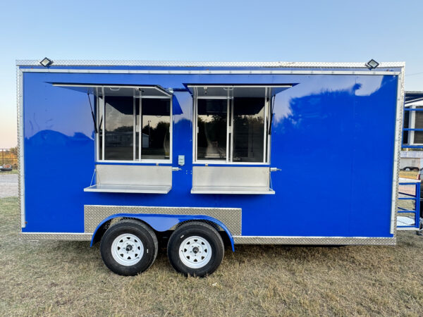 Blue Food Trailer 8x16