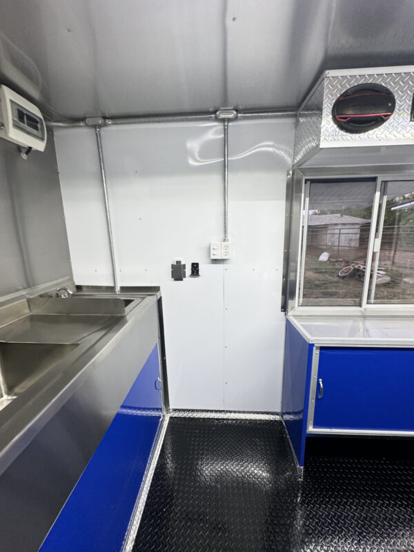 Blue Food Trailer 8x16