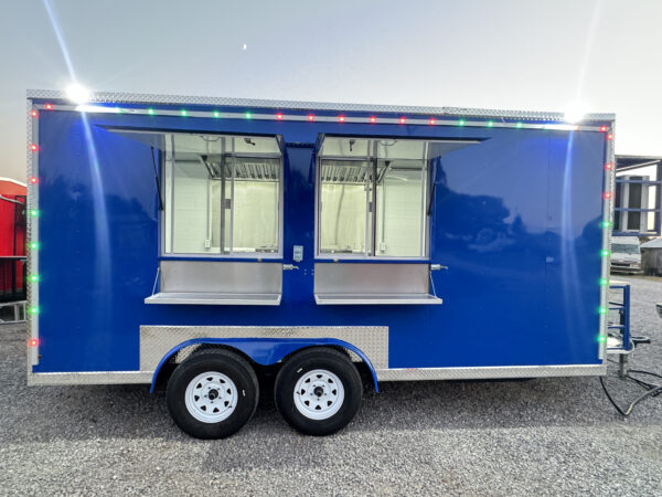 Blue Food Trailer 8x16