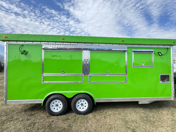 Green Food Trailer 8x20