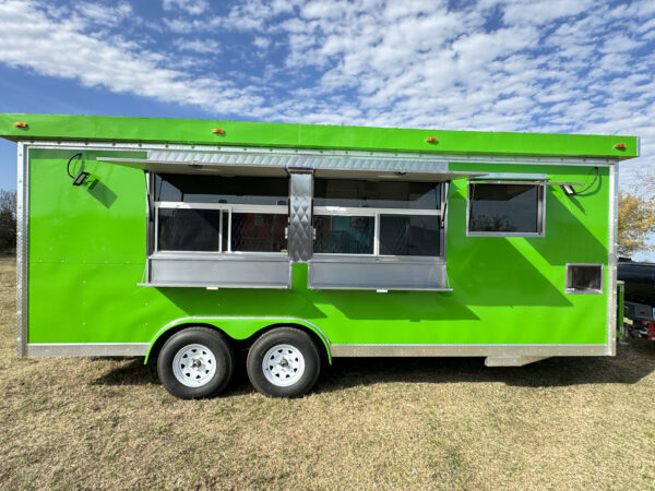 Green Food Trailer 8x20