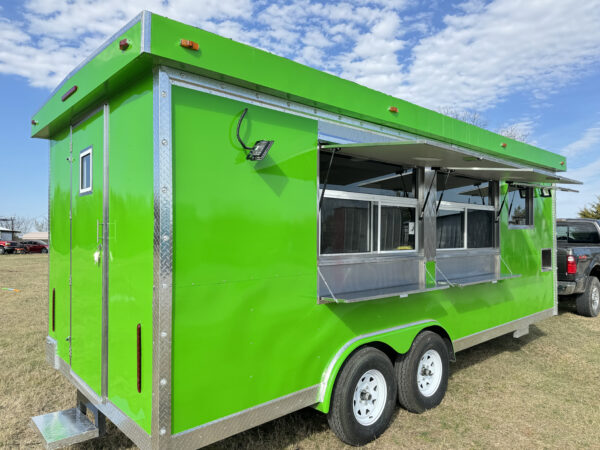 Green Food Trailer 8x20