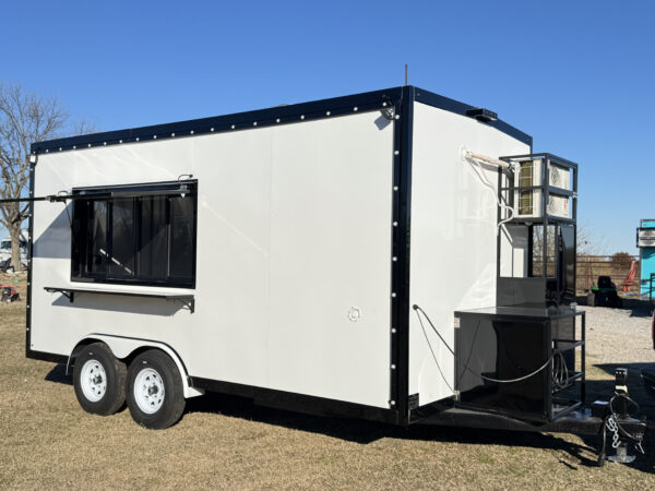 White Food Trailer 8x16 - Image 3