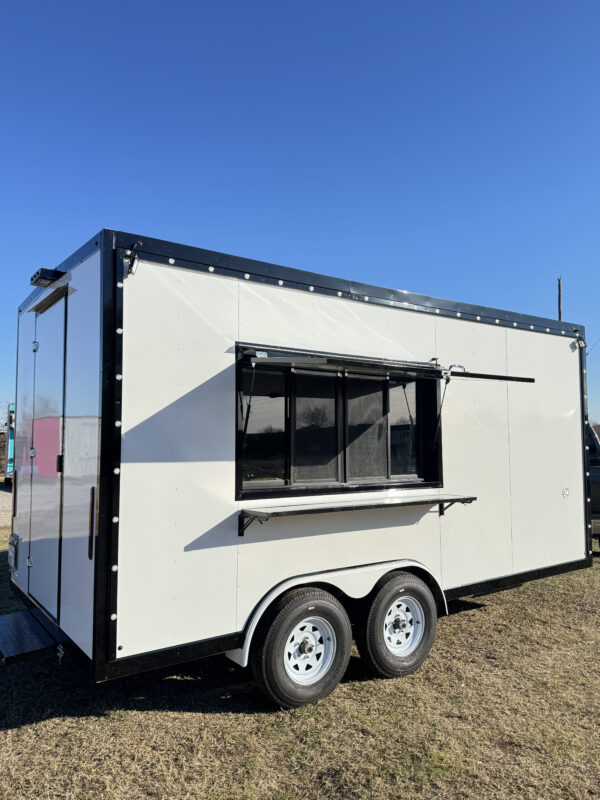 White Food Trailer 8x16 - Image 10