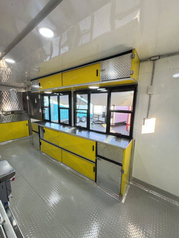 Yellow Food Trailer 8X20 - Image 18