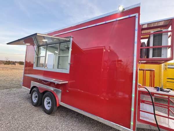 8'x16' Red Food Trailer - Image 10