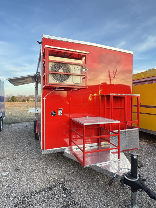 8'x16' Red Food Trailer - Image 8