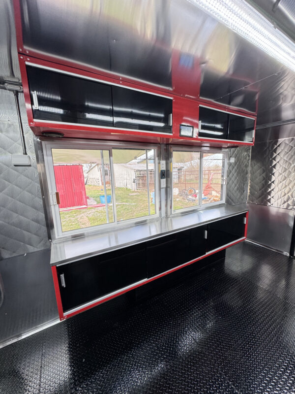 8'x16' Red Food Trailer - No Kitchen - Image 30