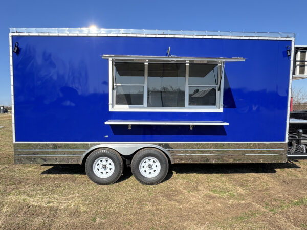 8'x18' Blue Food Trailer