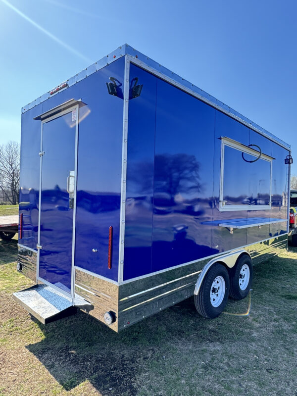 8'x18' Blue Food Trailer - Image 4