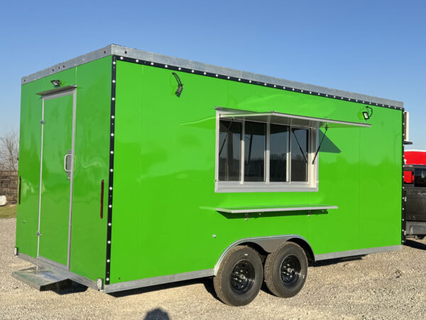 8'x18' Green Food Trailer - Image 3