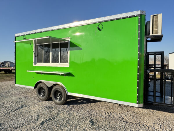 8'x18' Green Food Trailer - Image 4