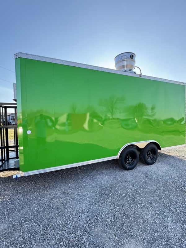 8'x18' Green Food Trailer - Image 7