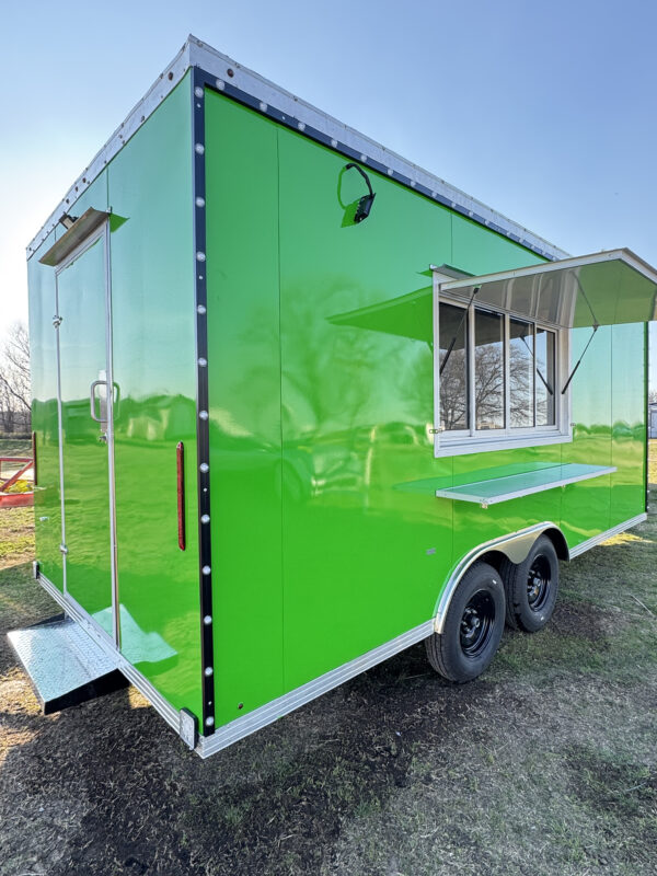 8'x18' Green Food Trailer - Image 8