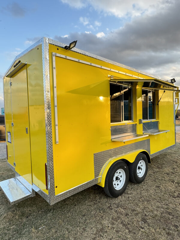 8'x16' Yellow Food Trailer - Image 3