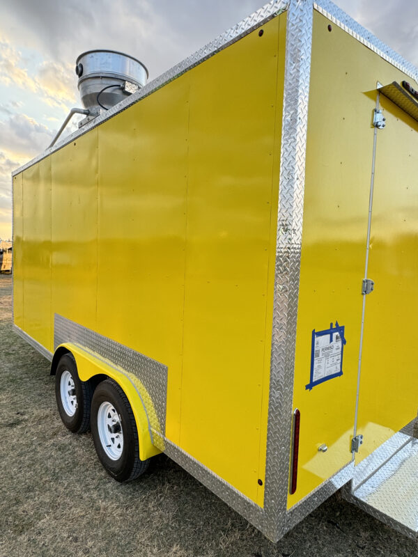 8'x16' Yellow Food Trailer - Image 12