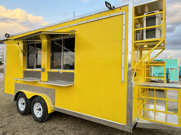 8'x16' Yellow Food Trailer - Image 7