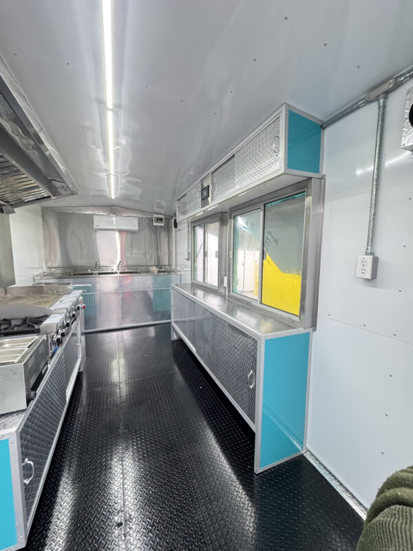 Turquoise Food Trailer 8'x16' - Image 16