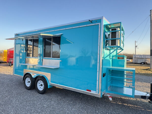 Turquoise Food Trailer 8'x16' - Image 5