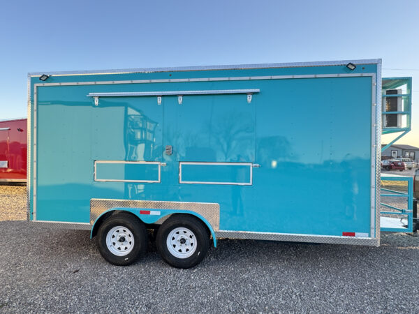 Turquoise Food Trailer 8'x16' - Image 8