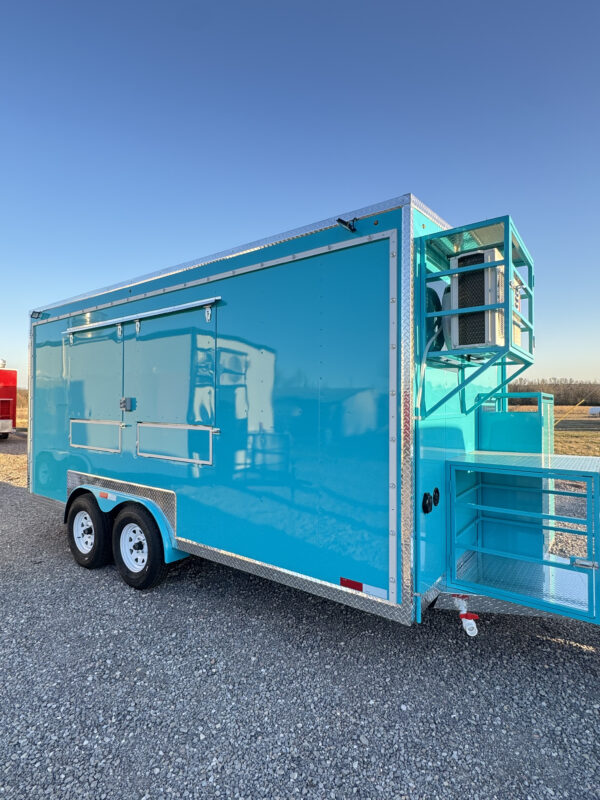 Turquoise Food Trailer 8'x16' - Image 10