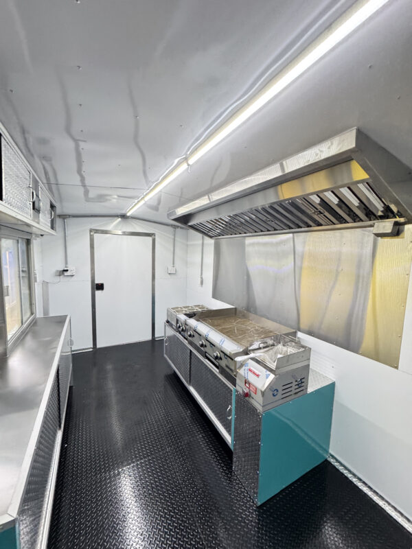 Turquoise Food Trailer 8'x16' - Image 13