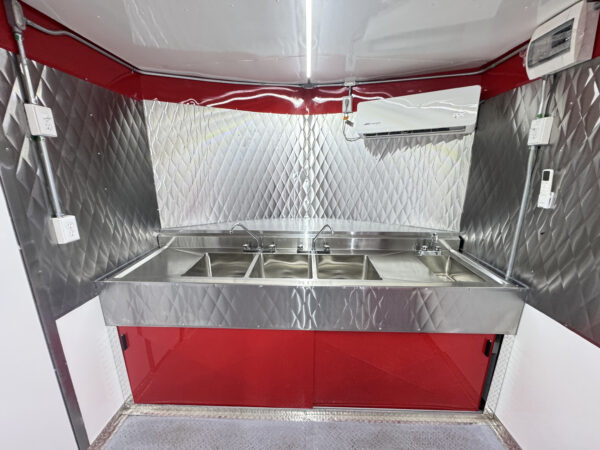 8x20' Red Food Trailer - Image 21
