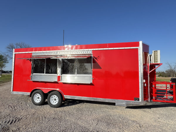 8x20' Red Food Trailer - Image 4