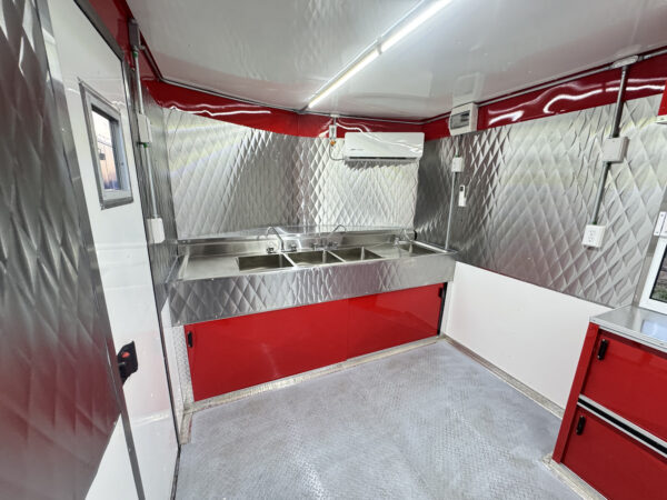 8x20' Red Food Trailer - Image 17