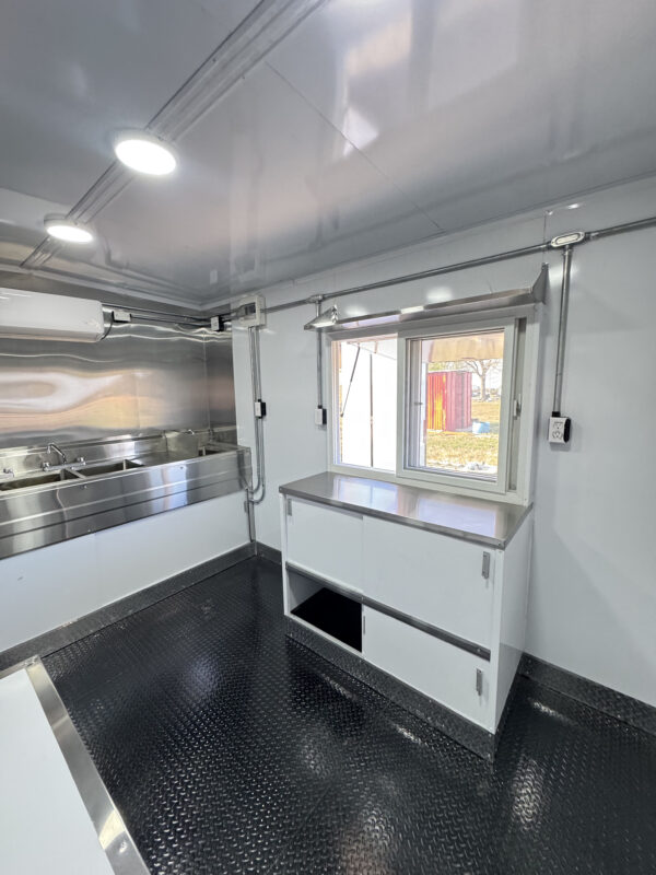 8X12 Red Food Trailer - Image 14