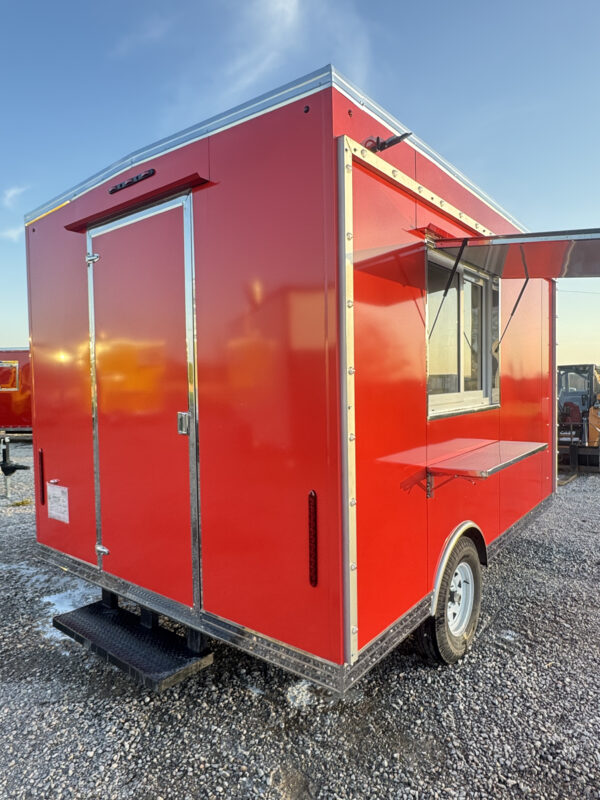 8X12 Red Food Trailer - Image 5