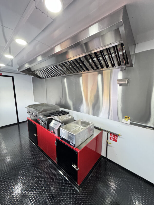 8'x20' Red Food Trailer  - Image 20