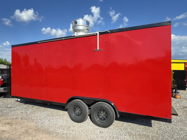 8'x20' Red Food Trailer  - Image 12