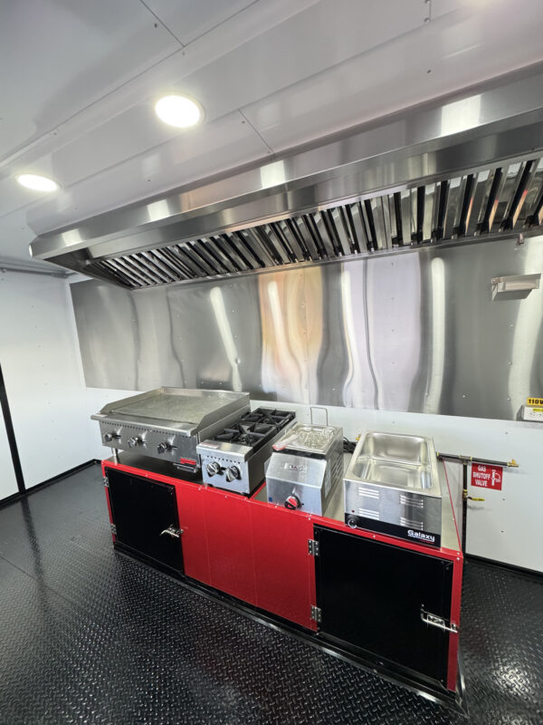 8'x20' Red Food Trailer  - Image 24