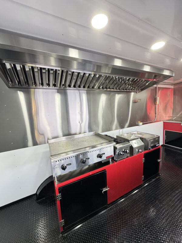 8'x20' Red Food Trailer  - Image 25