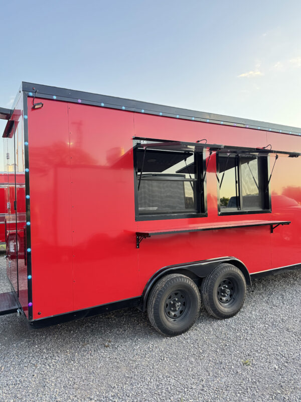 8'x20' Red Food Trailer  - Image 2