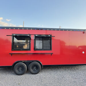 8'x20' Red Food Trailer 