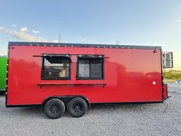 8'x20' Red Food Trailer 